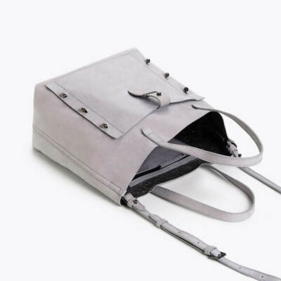 NWT Botkier Warren Leather Grey Tote - Picture 3 of 10